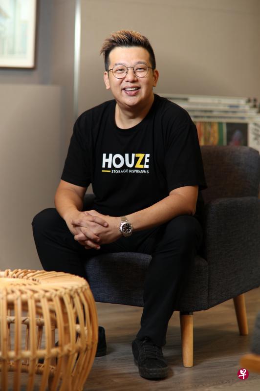 HOUZE董事经理蔡建平认为，在电商平台营业有许多好处，包括成本比经营实体店低，还可以24小时无休营业。（谢智扬摄）