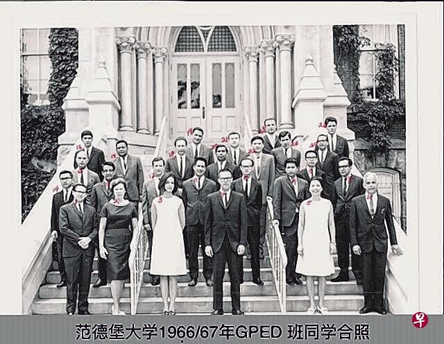 范德堡大学1966/67年GPED班同学合照。（作者提供）