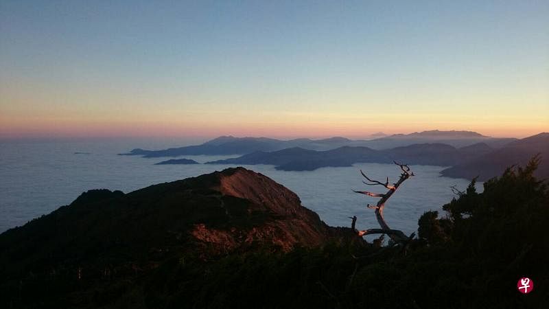 云山雾罩的美景深深地烙印在笔者脑海中。（蔡依桃摄）