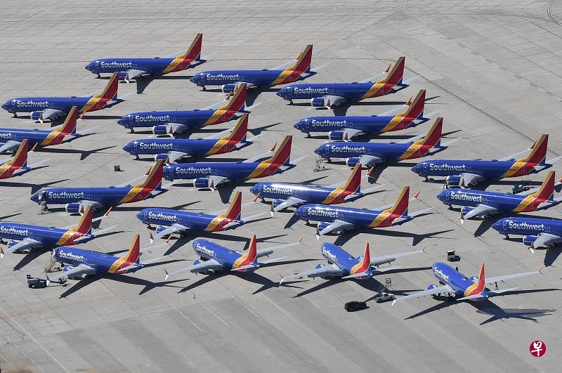 波音737 MAX客机在2018年和2019年接连出事，2018年的狮航空难和2019年的埃塞俄比亚空难共夺走346条人命。（路透社） 