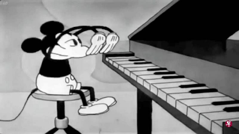 1929年上映的米老鼠影片《大剧院的房子》，首次让李斯特钢琴曲《匈牙利狂想曲第二号》在卡通片中亮相，引起广泛回响。（互联网）