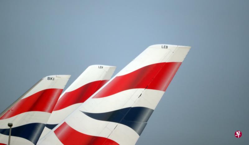 英国航空全面中止往返中国的所有直飞航班服务。（路透社） 