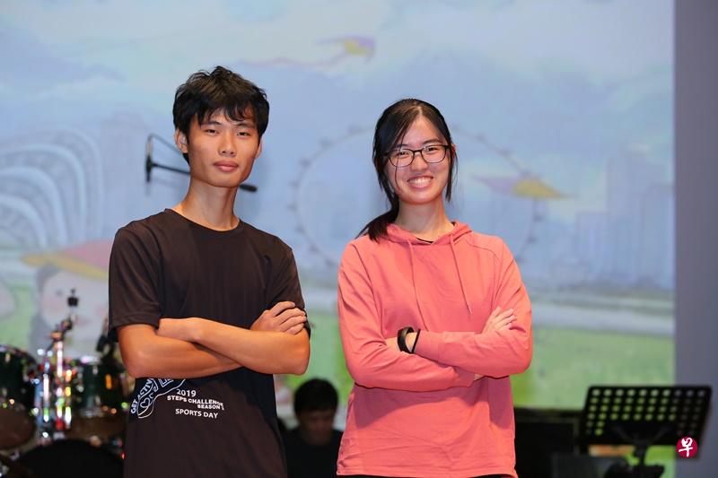 2019年“新空下”创作组（公开）冠军：冯标彪和黄怡惠。（梁麒麟摄）