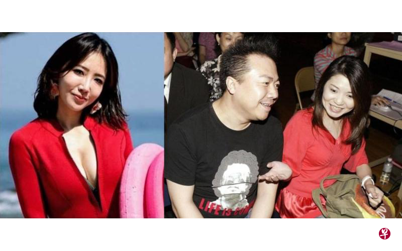 董至成夫妻（右图）婚变，谢忻（左图）也无端被卷入。（IG图、互联网）