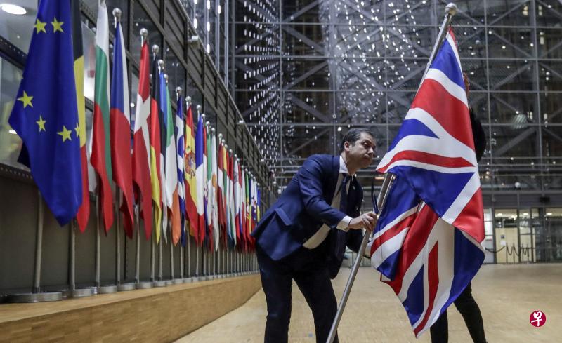 英国在1月底同欧洲联盟正式分手后进入过渡期。（法新社）