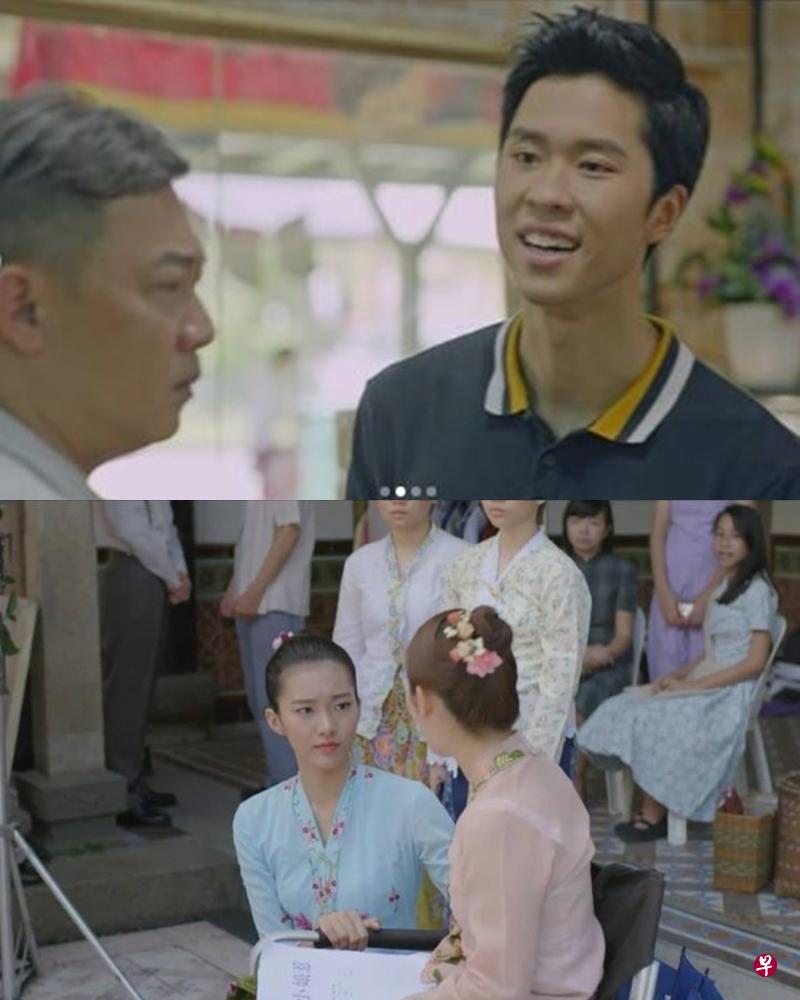 郭耀坤（上图）亲切有观众缘。叶佳昀（下图）的台词、演技要加强。（互联网）