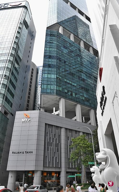 确诊男律师在位于滨海盛景西座的立杰律师事务所办公室任职；图为事务所在百得利路的办公楼。（档案照）