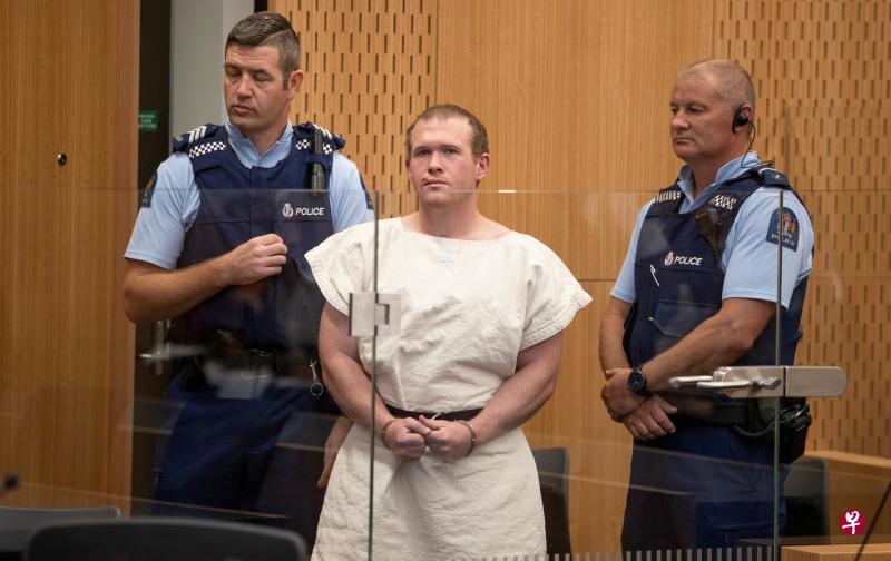 28岁澳大利亚籍嫌凶塔兰特（Brenton Harrison Tarrant）今早对92项罪名认罪。（路透社） 