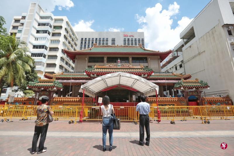 四马路观音堂仍将关闭至另行通知。（档案照） 
