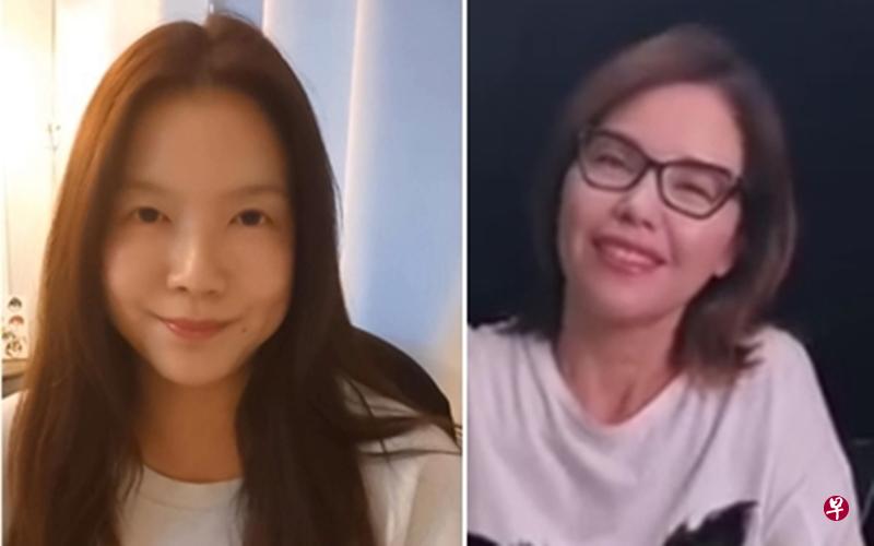 瑞恩（左）呼吁公众为低收入家庭的孩子们筹款；阿姐郑惠玉居家服：“宅在家里，为新加坡尽力！”（互联网）