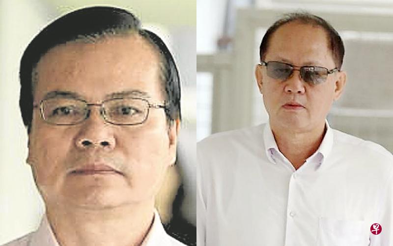 贪污案发生于2014年至2016年，当时担任宏茂桥市镇会总经理与秘书的黄志明（左），两年内接受多达8万6141元的贿赂。谢成兰（右）是两家建筑承包公司19-NS2和19-ANC的董事与股东。（档案照片）