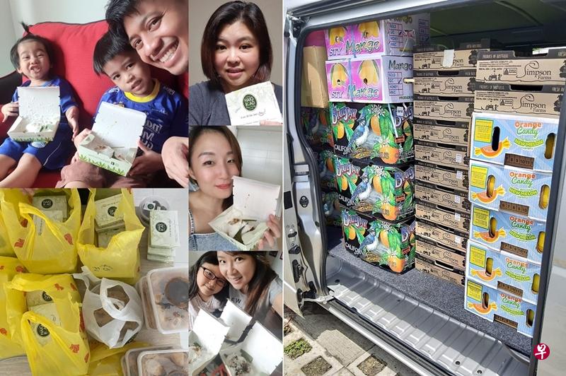 淡滨尼居民办邻里团购，最近就团购了60盒嘟嘟糕。（受访者提供）