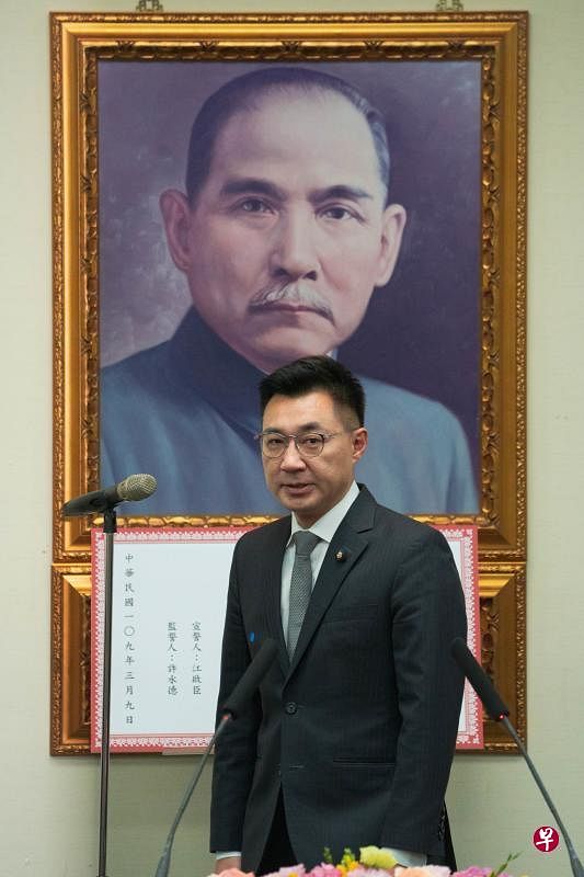 在新任党主席江启臣领导下的中国国民党，最快6月将提出新的两岸论述。（档案照）