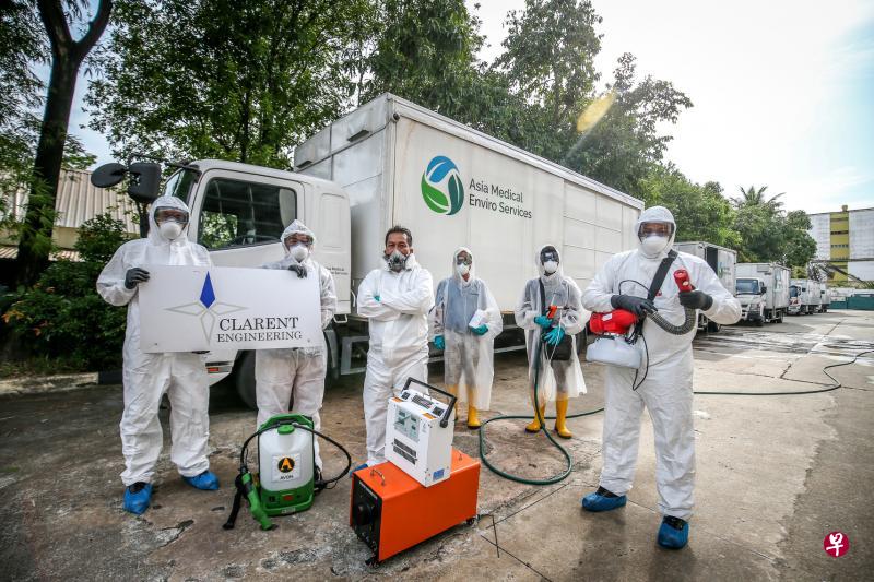 Clarent Engineering使用臭氧结合微米气泡的科技，为客户的医疗器具清除设施彻底消毒。（叶振忠摄）