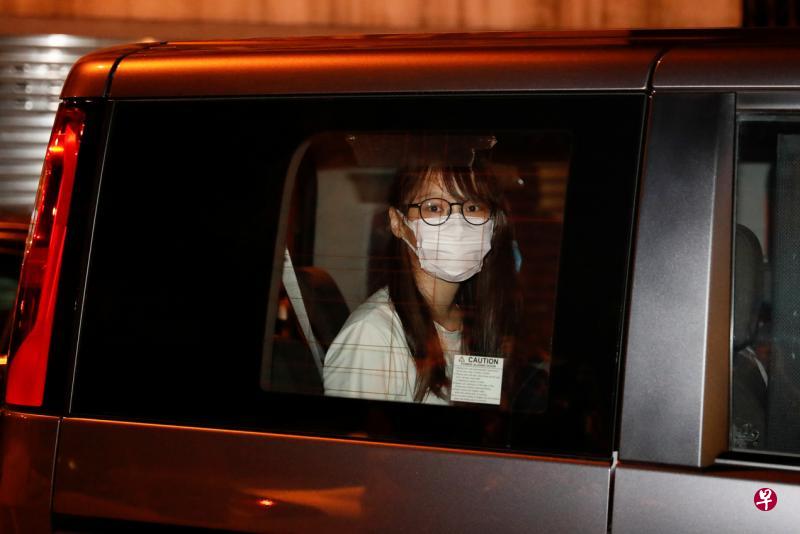 香港众志前副秘书长周庭前晚在住所被捕。（路透社）