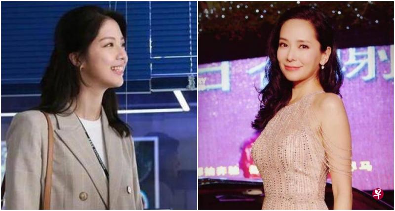 郭羡妮第一部剧就在《寻秦记》出演女二。左图为近来受捧的港姐陈晓华。（互联网）