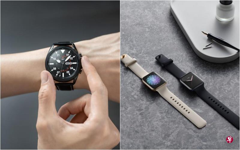 韩国三星和中国Oppo两大科技品牌最近分别推出了新智能手表Galaxy Watch3及Oppo Watch。