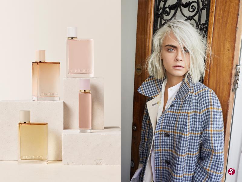由超模Cara Delevingne演绎的Burberry Her London Dream。（品牌提供）