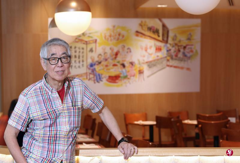 前电视人蔡和平67岁时转战餐饮业，把香港知名美食品牌带到本地。（档案照）