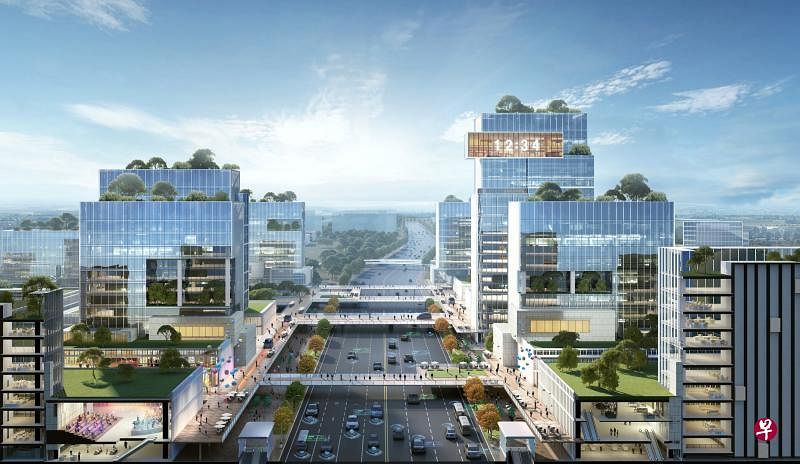 重庆科学城已于今年9月集中开工，图为重庆科学城的科学大道规划设计图。（重庆高新区提供）