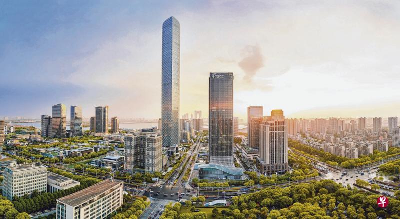 苏州工业园区金鸡湖湖东一隅。（苏州工业园区提供）
