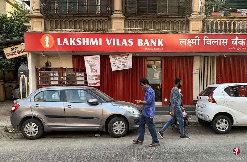 Lakshmi Vilas银行在孟买的一家分行。（路透社）