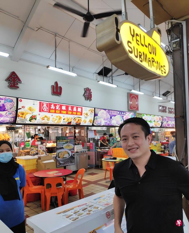 碧山13街第511座金山岭咖啡店美食众多，包括由洪启强创办的“黄色潜水艇”（Yellow Submarines）美式汉堡。（甘霖摄）