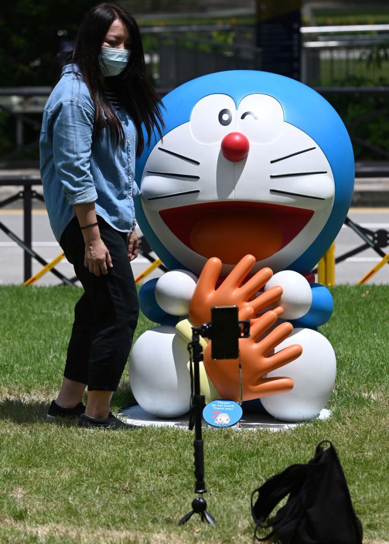 《哆啦A梦》系列漫画出版至今已满50周年。（法新社） 