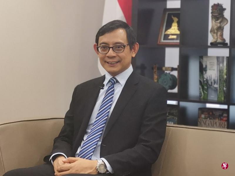 新加坡驻广州总领事馆总领事罗德杰指出，不少新加坡企业看好在粤港澳大湾区的发展潜力。（曾实摄）
