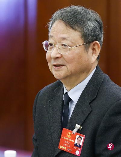 去年12月7日，汪毅夫出任中国全国台湾研究会第七届理事会会长。（中新社）