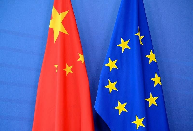 中国和欧盟在12月30日如期完成投资协定谈判。（法新社）