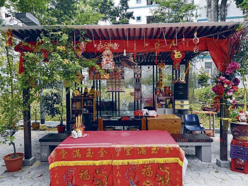 议员透露，有居民甚至将亭子打造成神台。（受访者提供）