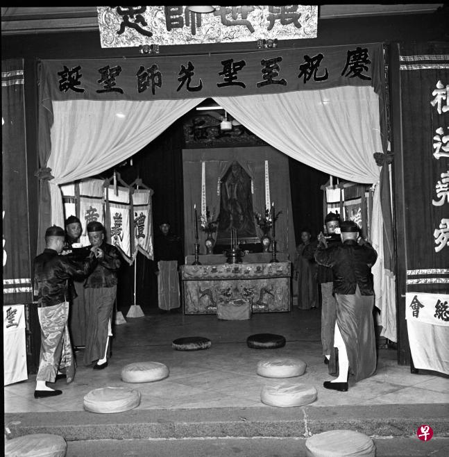 南洋孔教会庆祝孔子诞辰。（档案照）