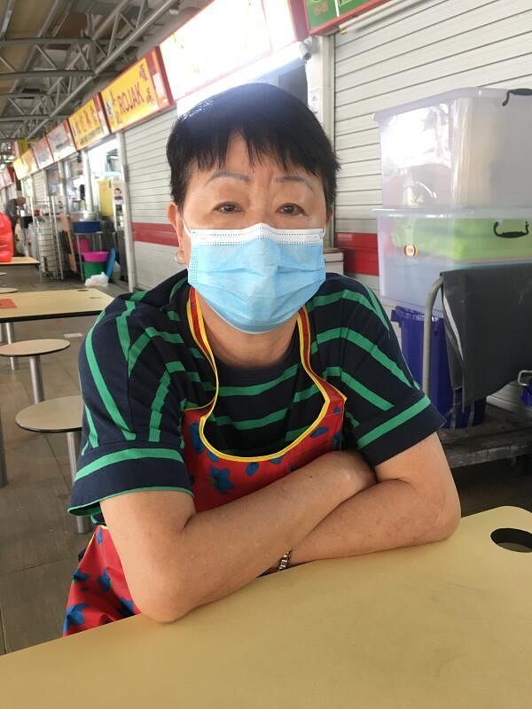死者母亲洪女士。（刘丽敏 摄）