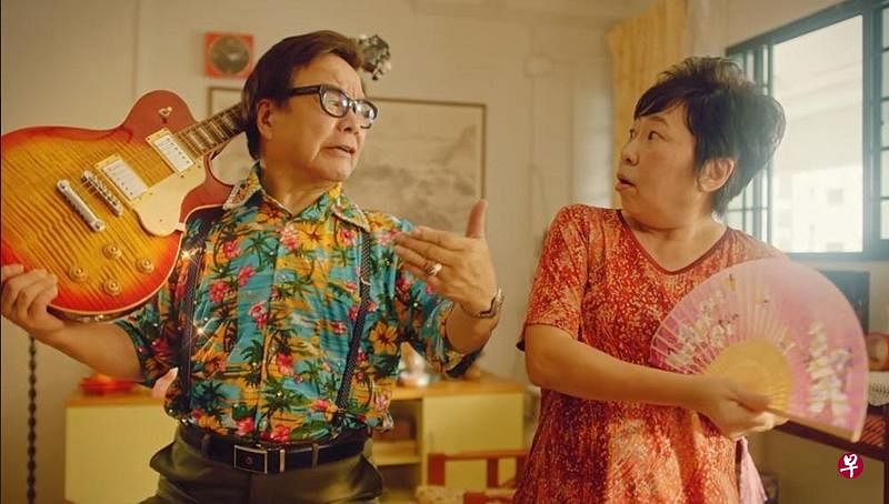 黄清元与演技派女星吴悦娟有对手戏。（受访者提供）