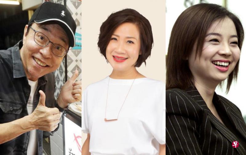 本地艺人陈澍城、96.3好FM林安娜和前新闻主播王嬿青献声方言捞鱼生应用软件。（档案照）