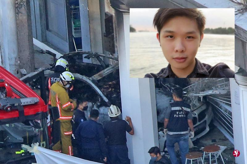 这起发生在初二的车祸导致五死一伤，五名死者是司机及四名乘客。右上图为宝马司机乔纳森·龙（Jonathan Long）（档案照片）