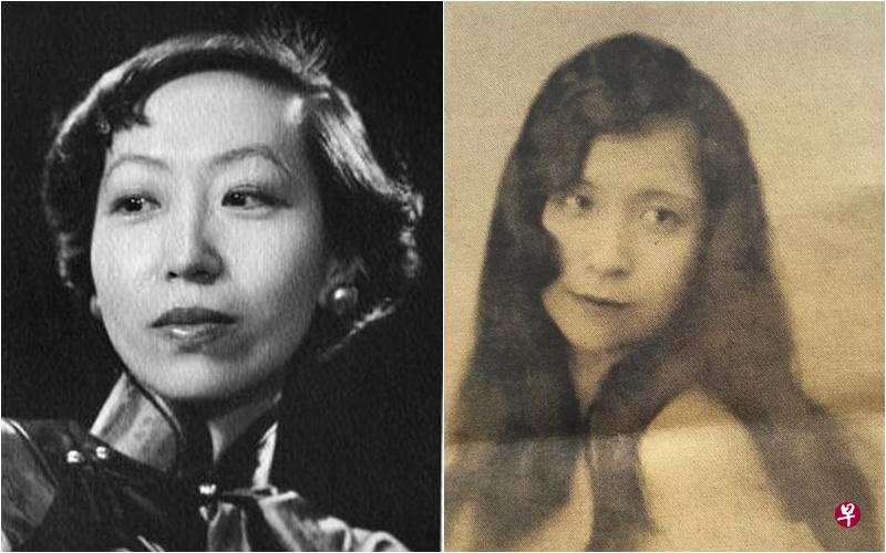 张爱玲（左）鲜少写母亲黄逸梵（右）的情事，却在《小团圆》里大揭母亲丰富复杂的情史。（互联网/邢广生提供，林方伟摄）