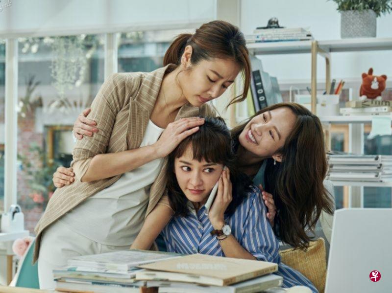 陈意涵（中）、林心如（左）和简嫚书当初皆因为剧本探讨女性价值而决定接演。（互联网）