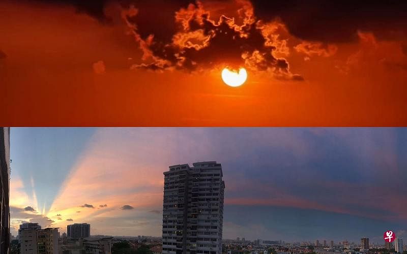 今年迄今新加坡的天空很热闹，出现至少两种光学现象。（早报制图）