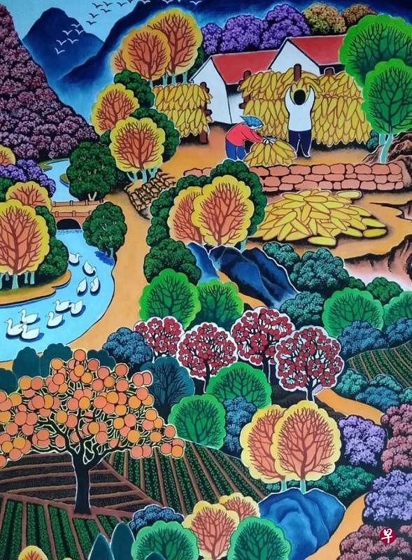 依附在农村之上的上层艺术形式——农民画、年画、剪纸等，在农村海量消失后，顿然失去其身土为一的生存条件。（互联网）
