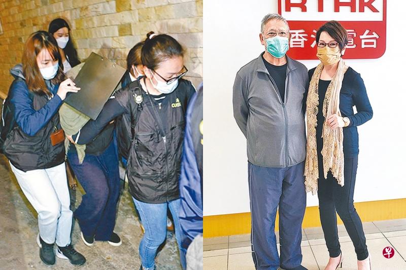 吴耀汉的54岁女儿吴瑞莺上周涉毒品被捕后，他52岁的二女儿吴素儿也于大前天被海关拘捕（左图）；右图为吴耀汉日前接受车淑梅访问时摄。（互联网）