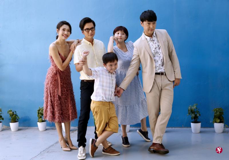 《很久以后的未来》的主演包括姚懿珊（左起）、徐彬、黄企健、美心和徐鸣杰。
