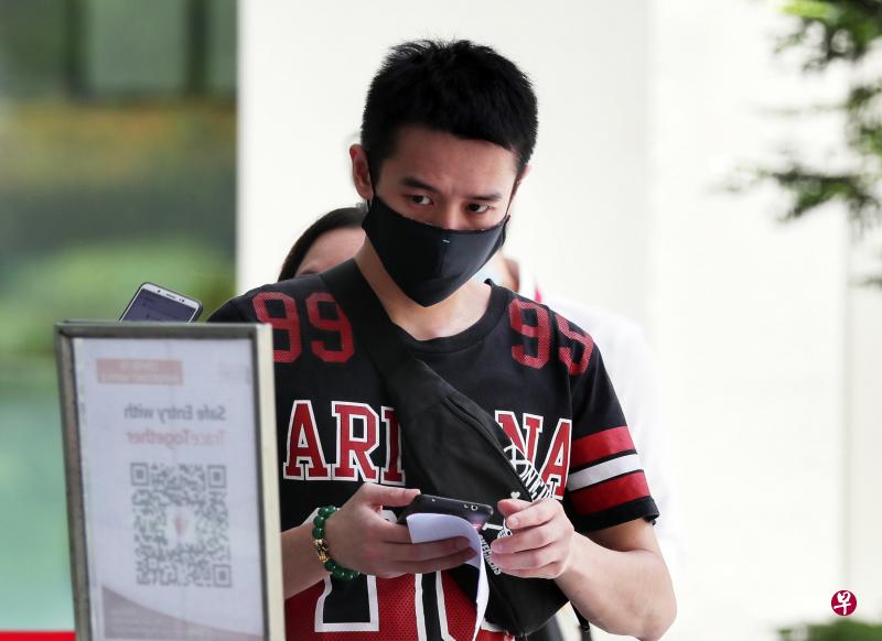 21岁的陈俊远昨天被判监。（图/海峡时报）
