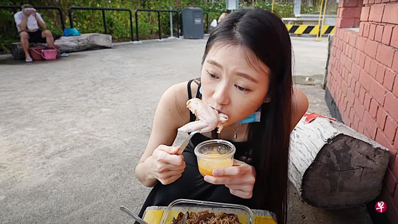 旅居本地的台湾女网红在三巴旺温泉煮鸡翅膀，并拍摄视频放上网，引发争议。（档案照） 