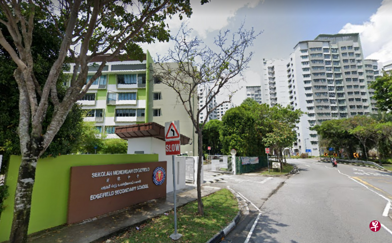 位于榜鹅的育德中学一名女学生确诊染上冠病。（谷歌地图截图） 