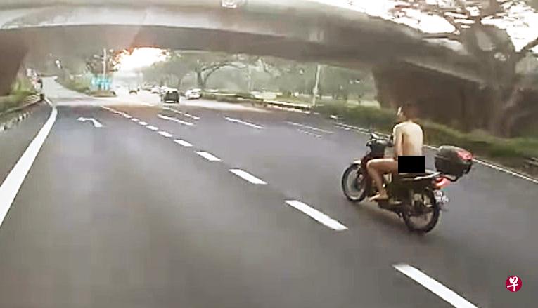 裸男在高速公路上飞驰超过5公里。（档案照） 