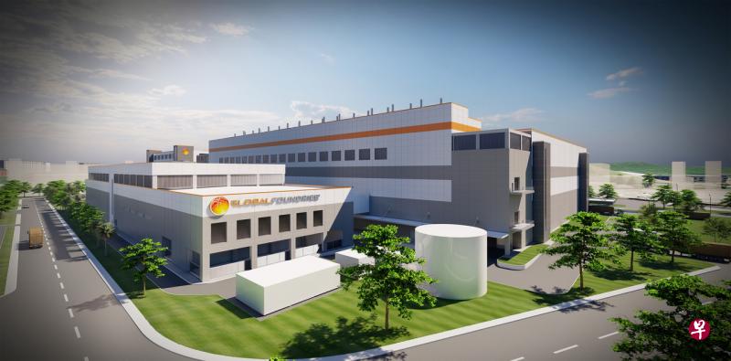 格芯将兴建新工厂，包括25万平方英尺的洁净室及办公室。（构想图由格芯提供） 