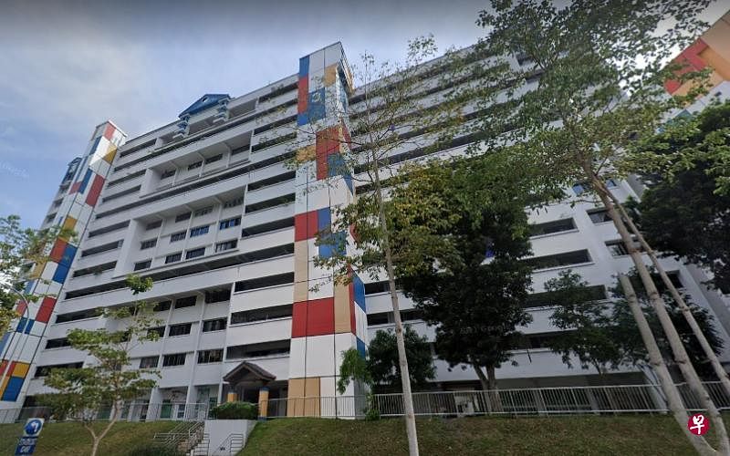 德惠道第3座组屋发现来自四户人家的七起病例。（谷歌地图） 