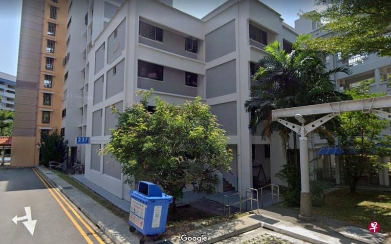 武吉巴督5道第237座组屋发现来自四户人家的七起病例。（谷歌地图） 